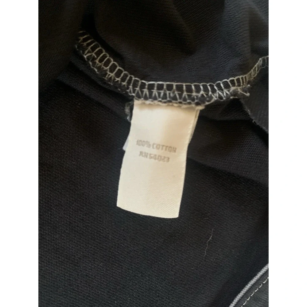 Banana Republic Polo Shirt Men Large‎ Black Fitted Pima Cotton Pocket